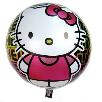 

Lucky 50pcs/lot 18 inch Cartoon Hello Kitty Balloon Foil Helium Balloons For Kids Classic Toys Party Wedding Decoration Globos
