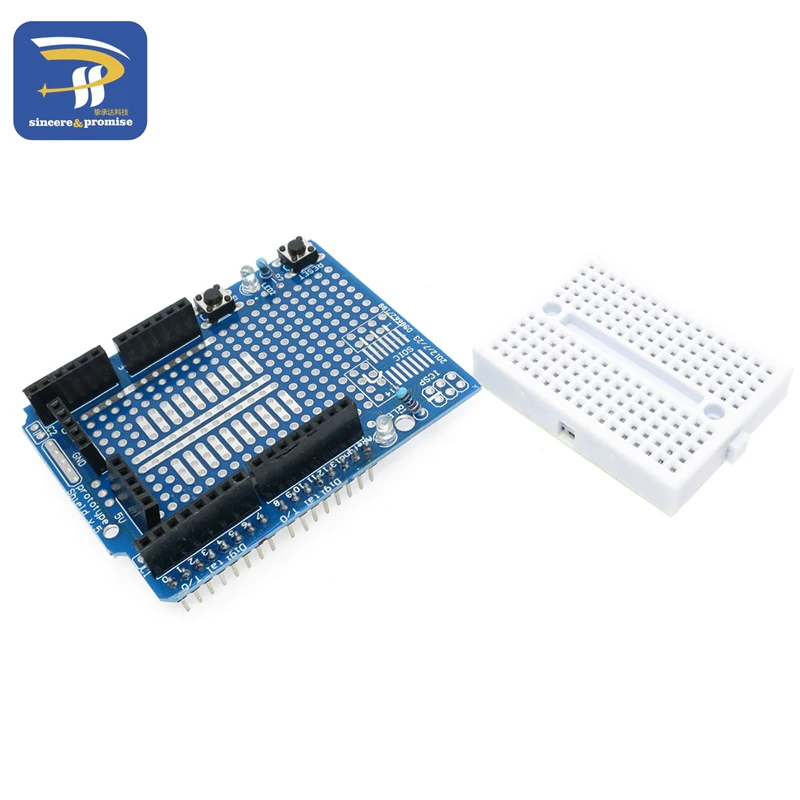 

UNO Proto Shield prototype expansion board with SYB-170 mini breadboard based For ARDUINO UNO ProtoShield
