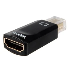 Thunderbolt Mini DisplayPort DP1.2 a HDMI 1,4 hembra HDTV adaptador, soporta Audio y 3D y 4K 2K