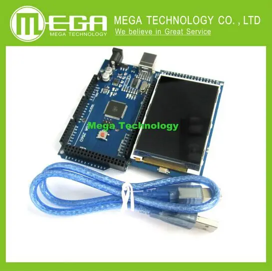 

3.2 inch TFT LCD screen module Ultra HD 320X480 + MEGA 2560 R3 Board CH340G with usb cable