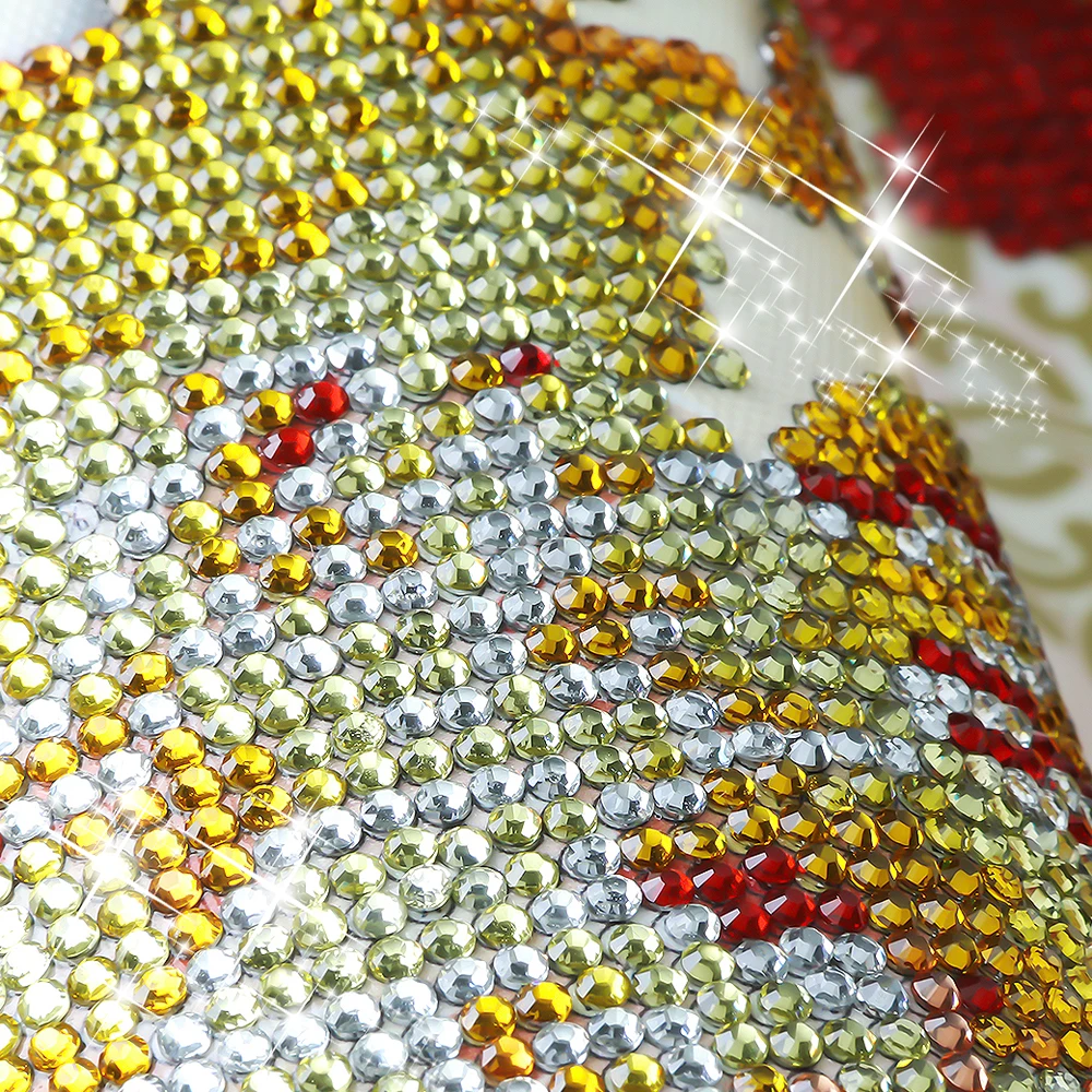 Алмазная картина круглая Алмазная вышивка Сибирский тигр кристалл яркий бриллиант dmc 5d Вышивка крестиком Украшение Дома Мозаика животное