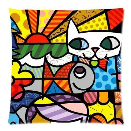 New Cute Graffiti art 45X45 CM Soft Pillowcase pillow case | Дом и сад