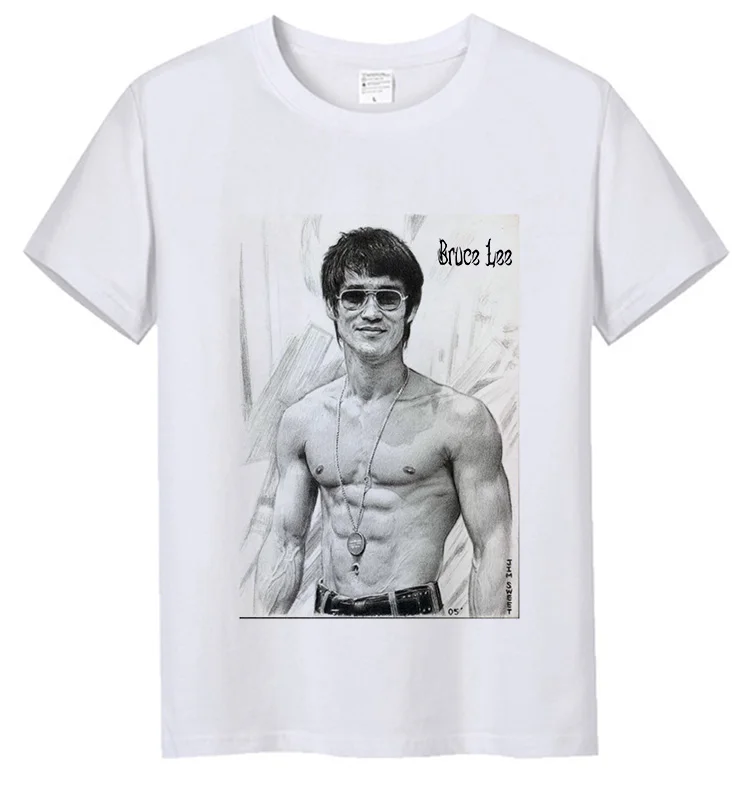 

Wing Chun Wooden Dummy T Shirt Top Tees Chinese Kung Fu Character 100 % Cotton White Classic Wushu Uniforms