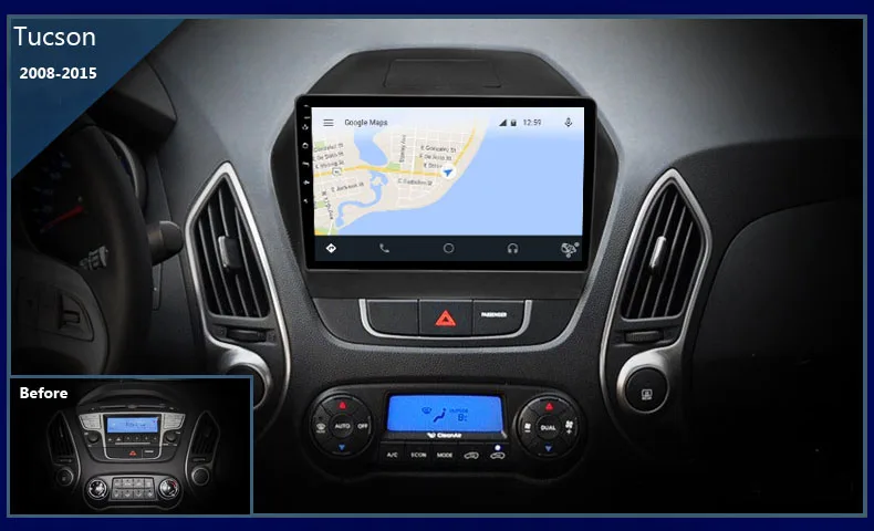 Top for autoradio hyundai ix35 multimedia Tucson 2008 to 2015 9 inch car multimedia player  GPS Glonass Galileo navigation 0