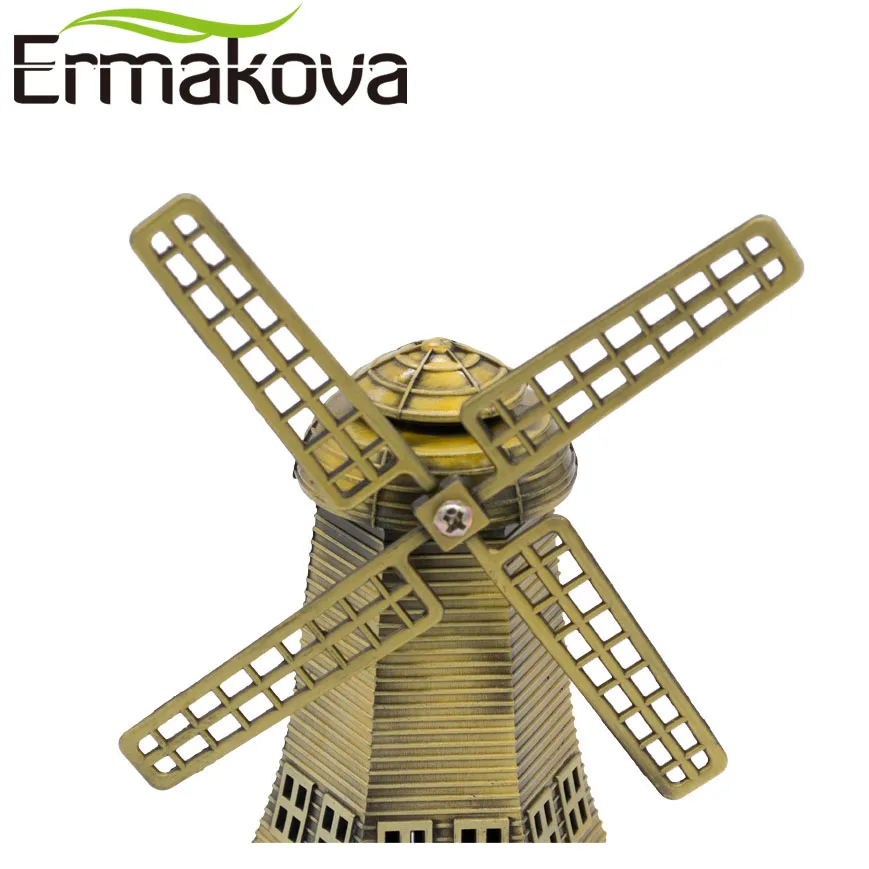 ERMAKOVA 14 см (5 5 &quot) Античная бронза Голландская мельница модель металлическая