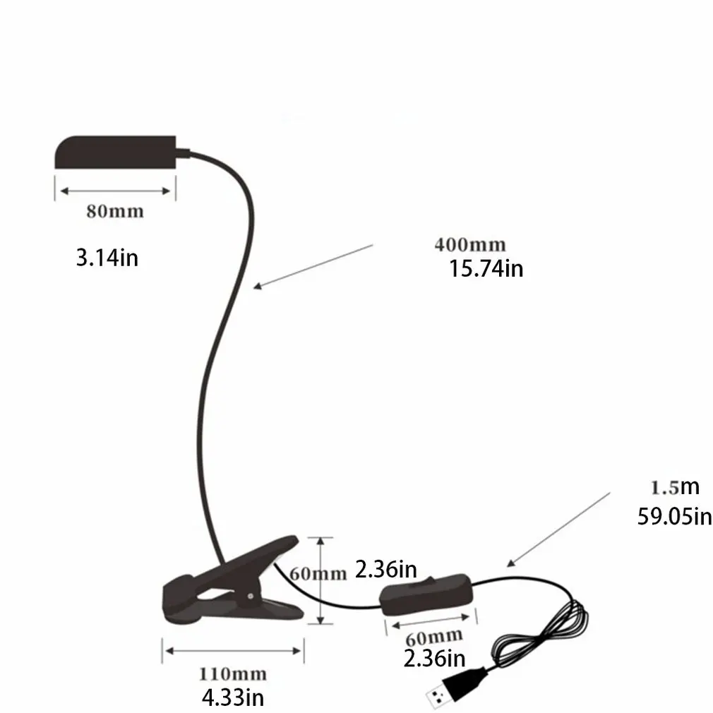 Гибкая Регулируемая Рабочая настольная лампа для шеи, Открытый Кемпинг, портативный Usb Освещение, светодиодный зажим, Пластиковый черный, Прямая, распродажа