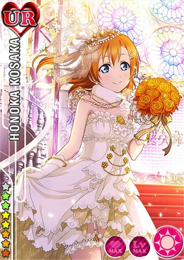 

Love Live! School Idol Project Kousaka Honoka Cos Anime Party Cosplay Costume awaken Wedding Dress