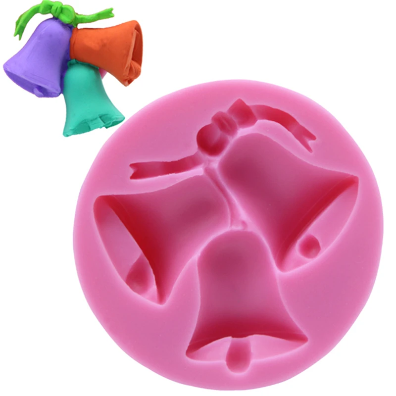 Best-Selling-Silicone-Mold-Food-Grade-3D-Christmas-Bell-Cake-Mold-Chocolate-Baking-DIY-Mold-Christmas