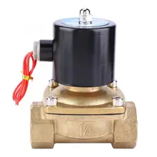 Латунный двухсторонний прямой тип нормально закрытый электромагнитный клапан для воздух вода масло Газ воздушные СОЛЕНОИДНЫЕ клапан