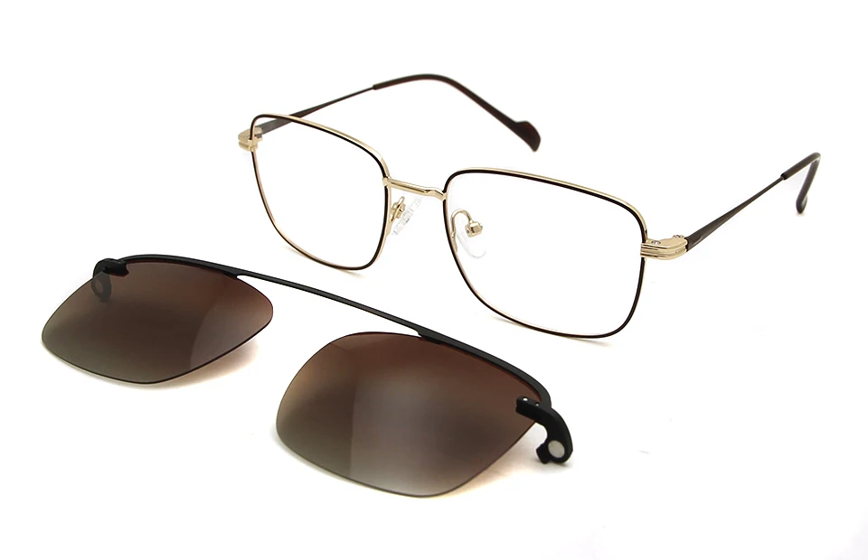 ESNBIE, мужские очки, оправа, очки с зажимом, магнитные линзы, защита Uv400, солнцезащитные очки, квадратные очки, оптические