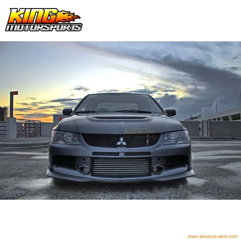 Для 2006 2007 MITSUBISHI LANCER EVO 9 IX передний бампер спойлер бодикит PU