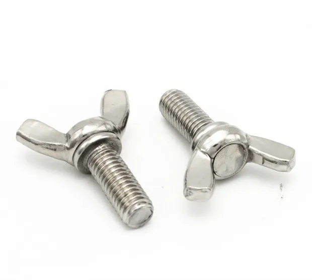M3 M4 M5 Wing Bolts A2 304 Stainless Steel Wingbolt Nuts Butterfly Screws DIN316 5Pcs, M4x16mm 