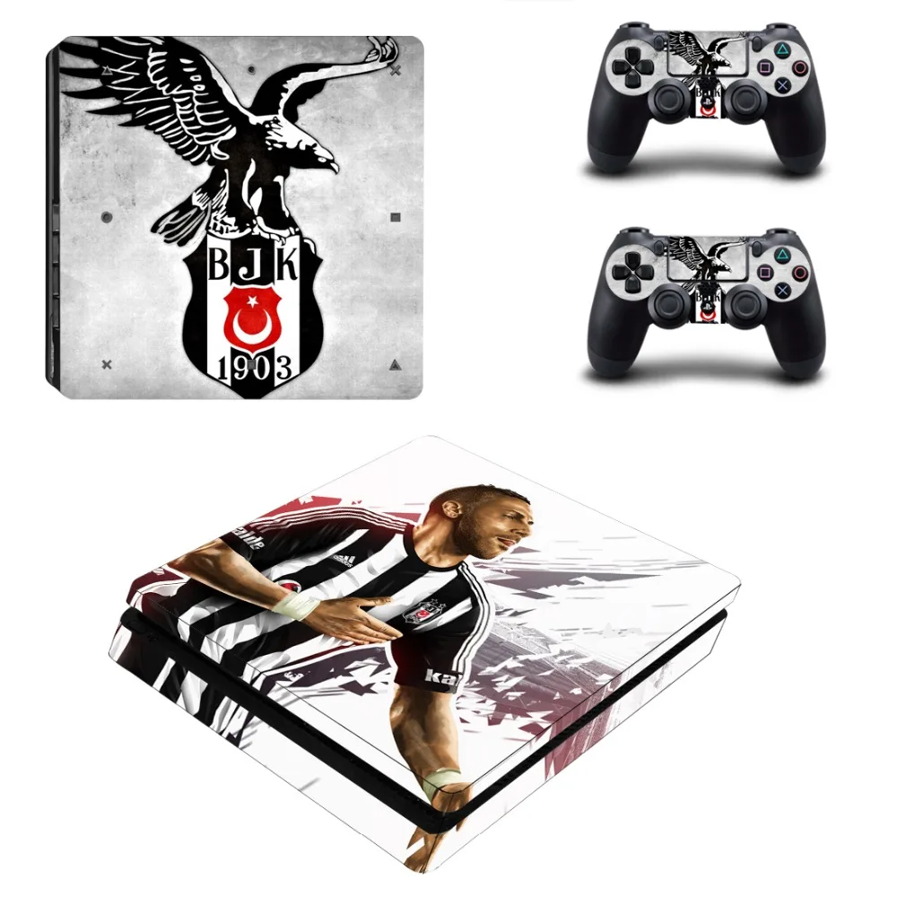 Турция футбол Besiktas BJK PS4 тонкий стикер кожи для sony playstation 4 консоль и контроллер наклейка PS4 тонкий стикер винил