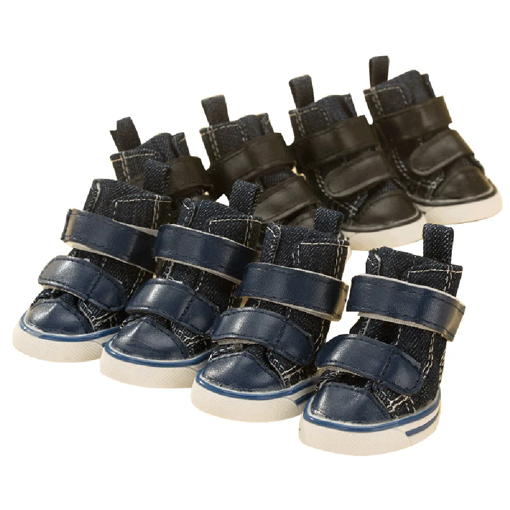 5 Size Winter Waterproof Cat Pet Dog Shoes Anti Slip Soft Leather Snow