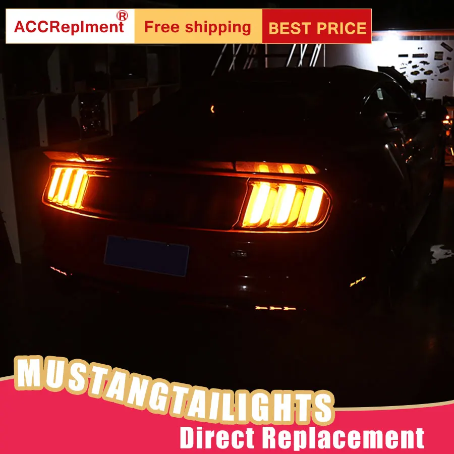 Новый светодиодный фонарь светильник s в сборе для Ford Mustang 2015 2019 задний стоп
