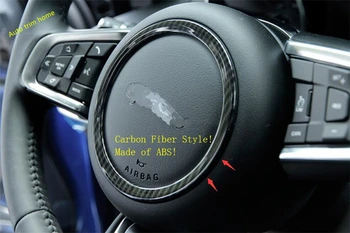 

Lapetus Steering Wheel Circle Ring Cover Trim 1 Pcs Fit For Jaguar E-pace E pace 2018 2019 2020 Carbon Fiber Look Interior Kit