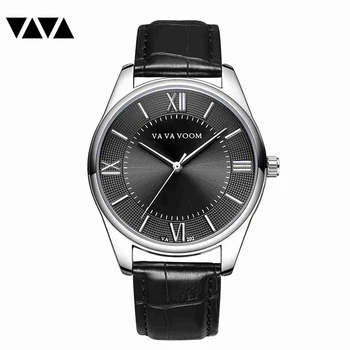 

VAVA Top Brand Quartz Mens Watch Leather Top Brand Luxury Wristwatch Dress Classical Simple Wristwatch for Man Clock Mechanism