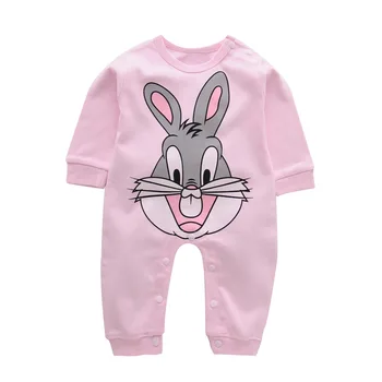 

Baby Girl Clothes 2017 Winter cute rabbit Newborn clothes baby cotton girls romper long-sleeve baby clothes , baby rompers