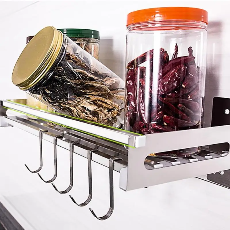 

Kitchen Hanger Shelf Cookware Spice Dinnerware Kitchenware Shelf Storage Cutlery Holder Hook 40 x 15 x 10cm