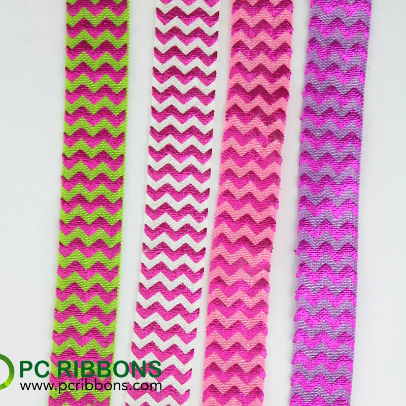 5/8''16mm screen print sewing elastic fold over ribbon 20 yards for
