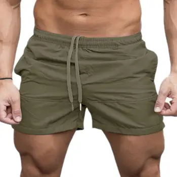 

Yfashion Men Shorts Simple Solid Color Beach Casual Short Gym Fitness Shorts for Male Summer Clothes Mens Sport Short