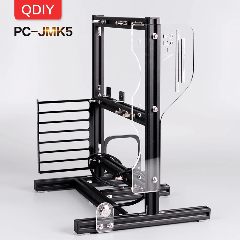 Qdiy корпус для ПК алюминиевый блок игр с водяным охлаждением материнская плата