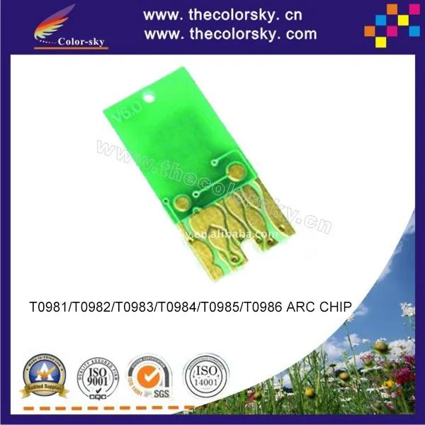 ARC-0981R) Автоматическое пополнение чернил картриджа чип для Epson T0981 T0982 T0983 T0984 T0985 T0986 981 V6.0 компанией dhl