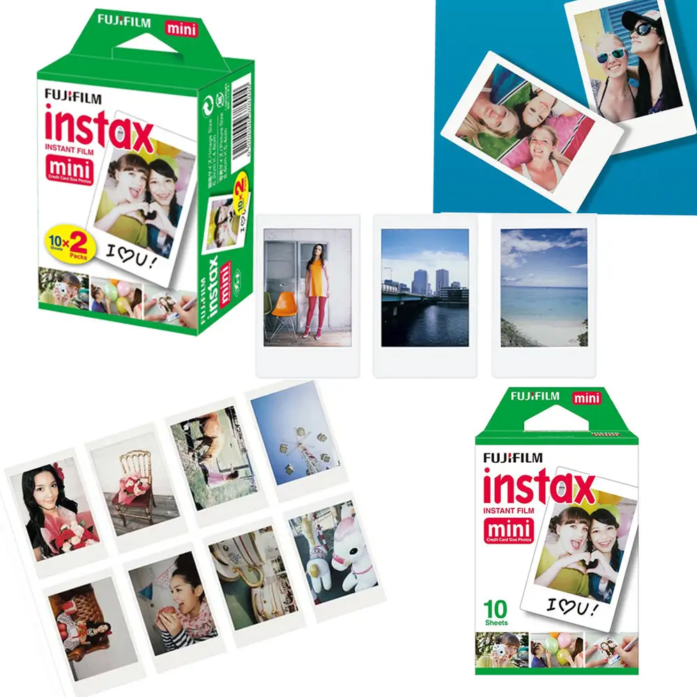 100 Лист Fujifilm Fuji Instax Мини белая пленка мгновенная фотобумага для Instax Mini 8 70 25 90 камера SP-1 SP-2+ Бесплатный альбом