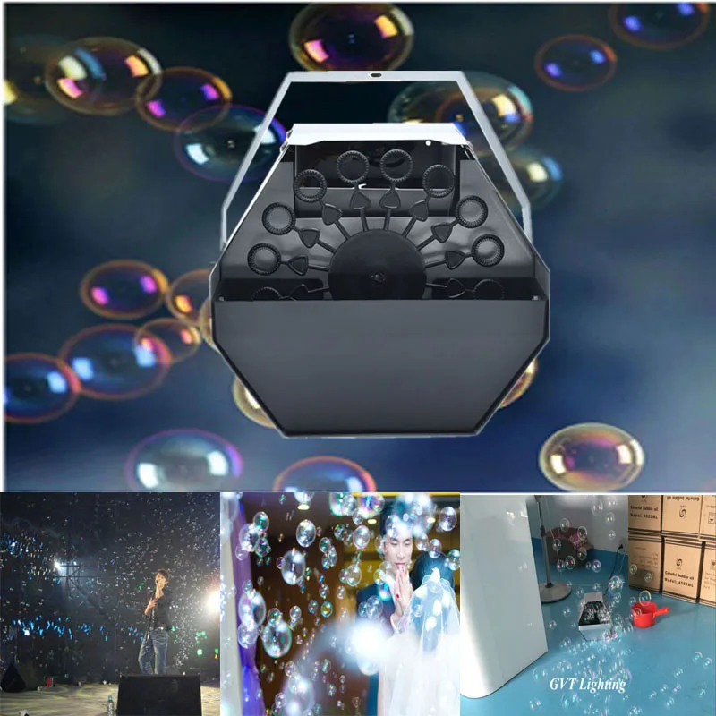 

Professional 60W 1.2L bubble machine Automatic Bubble Machine with High Output Remote Control for wedding party stage effect