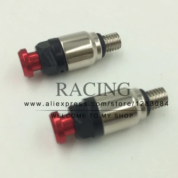 Red Fork Air Bleeder Valves Fit For Honda Yamaha Motocross Dirt Bikes