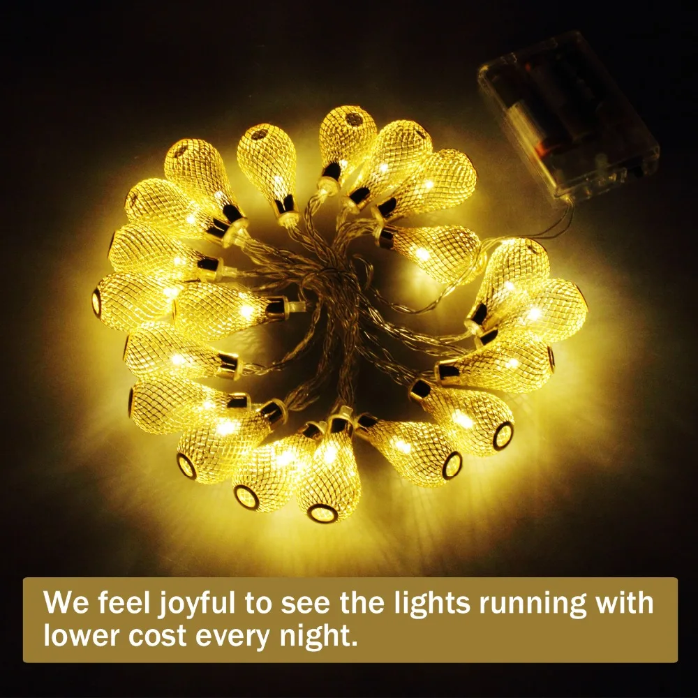 T-SUN Holiday String Lights Led Outdoor Christmas Fairy Lights Pretty Decorative Fairy Lights for outdoor Garden or Indoor Party