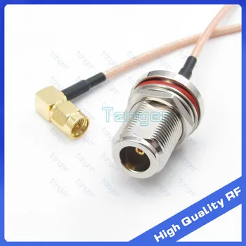 

8'' RF cable RG316 RG-316 Coaxial Pigtail Jumper cable 8inch 20cm with SMA male plug 90 degree to N female waterproof with nut