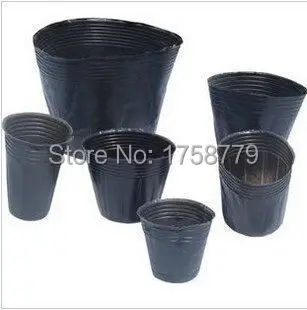 Питание пластиковые детские горшки черный пластиковый мешок pots чашки пищевой чаша Nutrition 100 unids10* 10 см