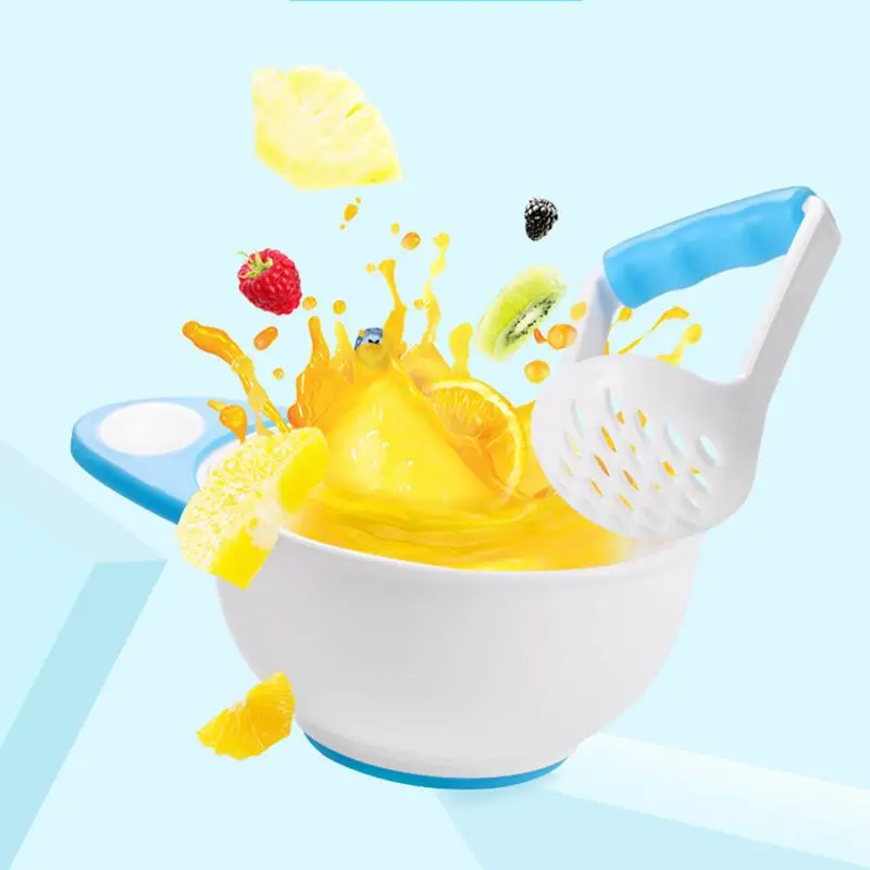 

Baby Tableware Dinnerware Suction Bowl Baby Fruit Food Grinding Bowl Kids Safety Dinner Feeding Dishes