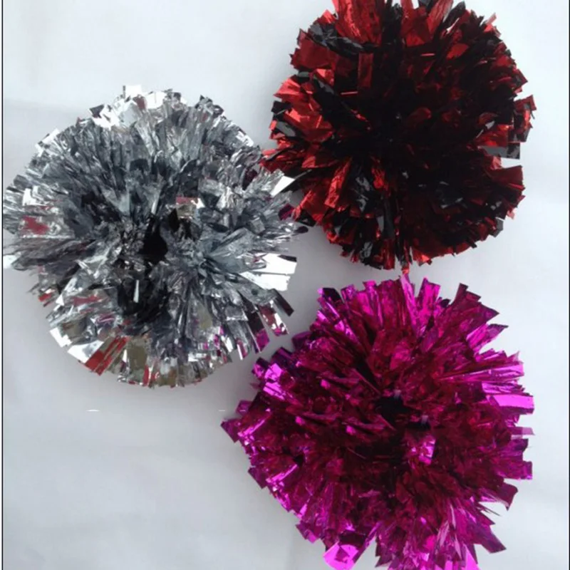 Buy Free shipping,metallic wrist pompom with elastic