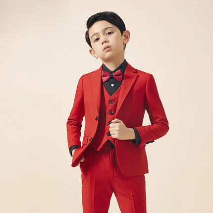 suit dress red