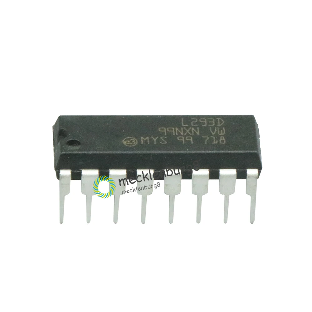 

10 pieces. L293 L293D IC driver Motor Drive chip nominal PusH Pull 4 four channel module DIP DIP16 DIP-16