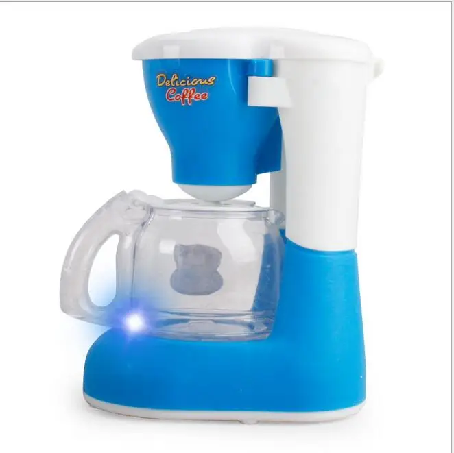 

Blue Coffee Cooker Machine Models Educational toys Children play house toys Home appliance simulation Toys Gifts