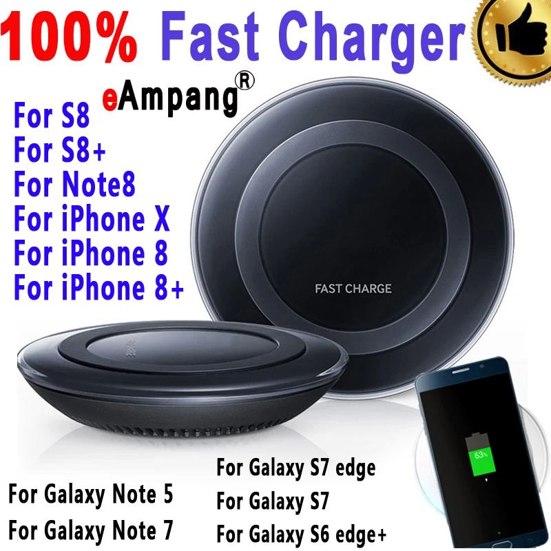 Original eAmpang Qi Fast font b Wireless b font font b Charger b font for Samsung