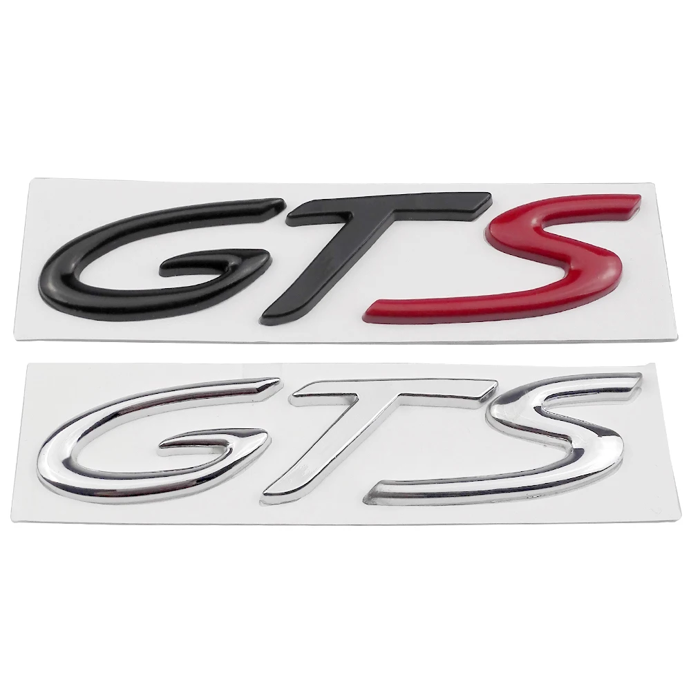 

Car Styling GTS Letters Refitting Emblem Rear Tail Badge Sticker for Vw Lamando BMW M4 Porsche Macan Cayenne Mercedes Benz GTS
