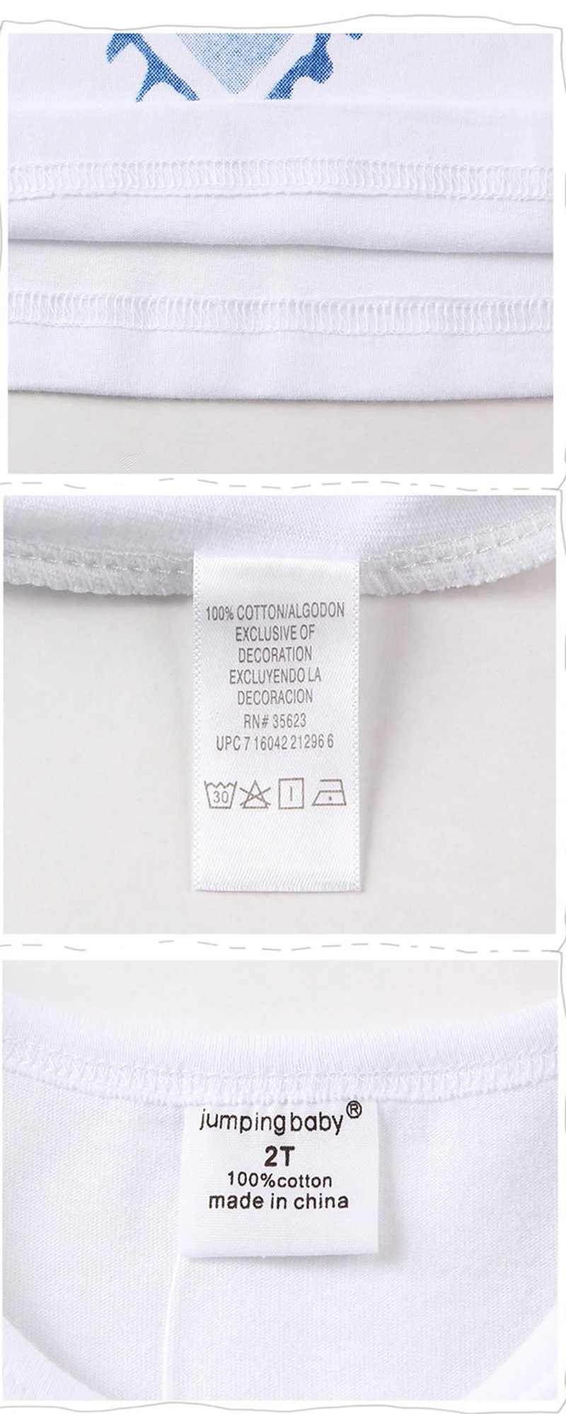 Jumpingbaby 2016 Children Girls 100% Cotton Summer T-Shirt For 1-6 Y Kids Child Short Sleeve Cartoon Tops Casual Tees Clothing47