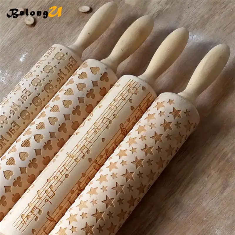 wood rolling pin MUW-259-04