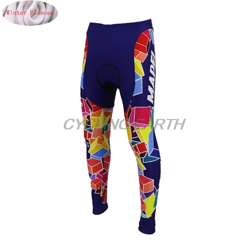 MAPEI зимний теплый флисовый комплект одежды для велоспорта, Мужская теплая трикотажная куртка, одежда для велоспорта, комбинезон, Майо, Ropa Ciclismo - Цвет: fleece pants