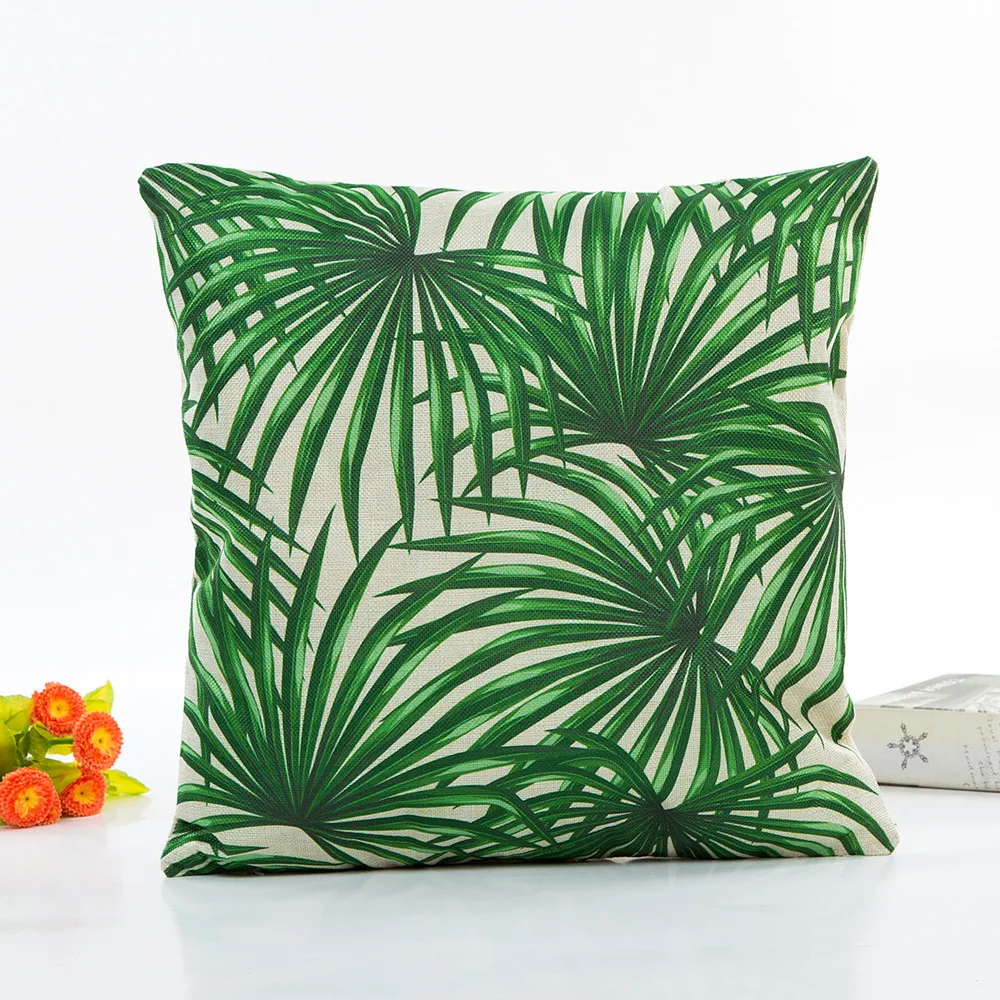 45X45 см, 1 шт., наволочка из полиэстера с тропическим растением, набор подушечек для дивана, подушка для дома, декоративная подушка, D1