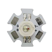 3 Вт RGB светодиодный излучатель лампа светильник ing красный 620nm~ 630nm зеленый 520nm~ 530nm синий 465nm~ 470nm 350mA Светодиодная лампа светильник