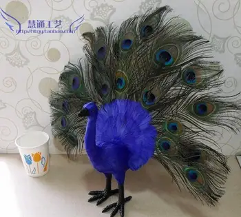 

Simulation of feather animal peacock bird crafts home shopping mall creative display photo window static model