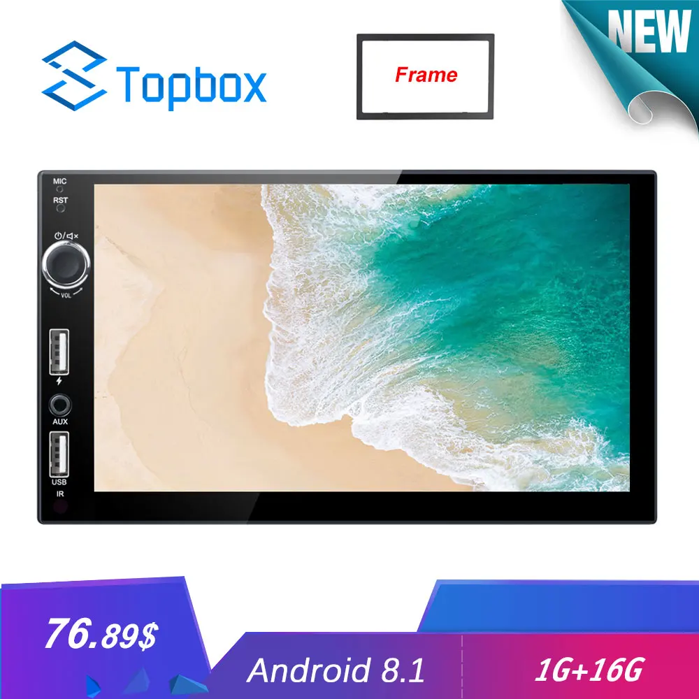 

Camecho Android 8.1 2Din Car radio GPS Navigation Multimedia Video Player 7'' HD Universal Auto Stereo BT FM USB Wifi Autoradio