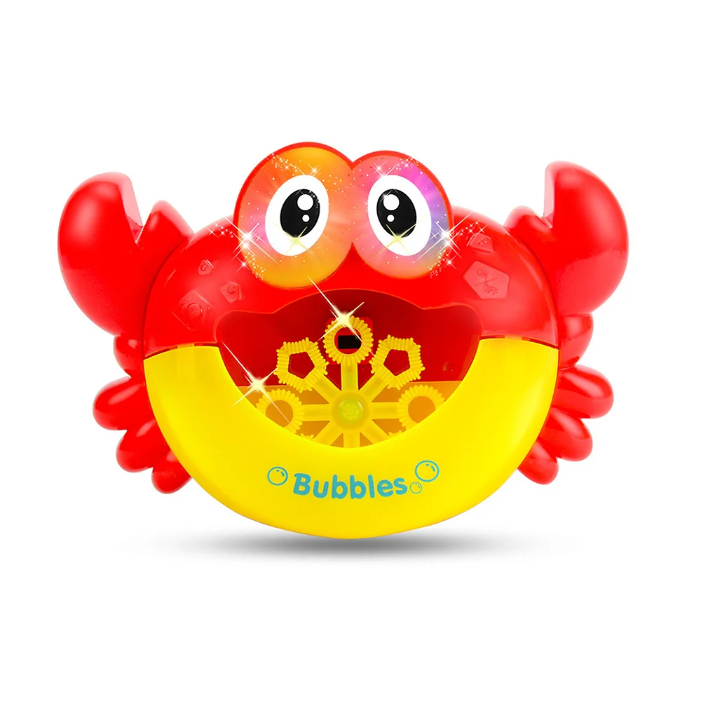 

Crab Blowing Bubbles Machine Toys Kids Soap Bubble Baby Bath Toy Bubble Maker Creative polyporous Wedding Machine
