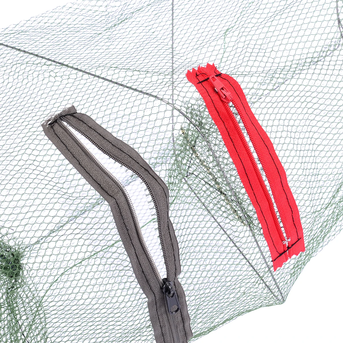 1Pcs Foldable Fishing Net Green Crab Fish Crawdad Shrimp Trap Cage Cast Network Practical Fishing Mesh Tackle