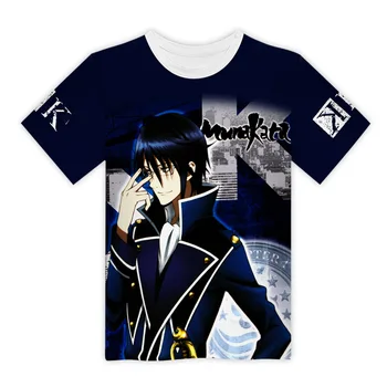 

K Missing Kings Anime t shirt summer digital printing top Kushina Anna TEE man women Saitama tee shirt 3 styles HU487